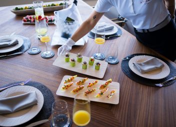 luxury yacht charter amber one dining