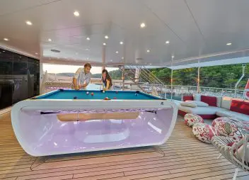 luxury yacht charter Happy Me pool