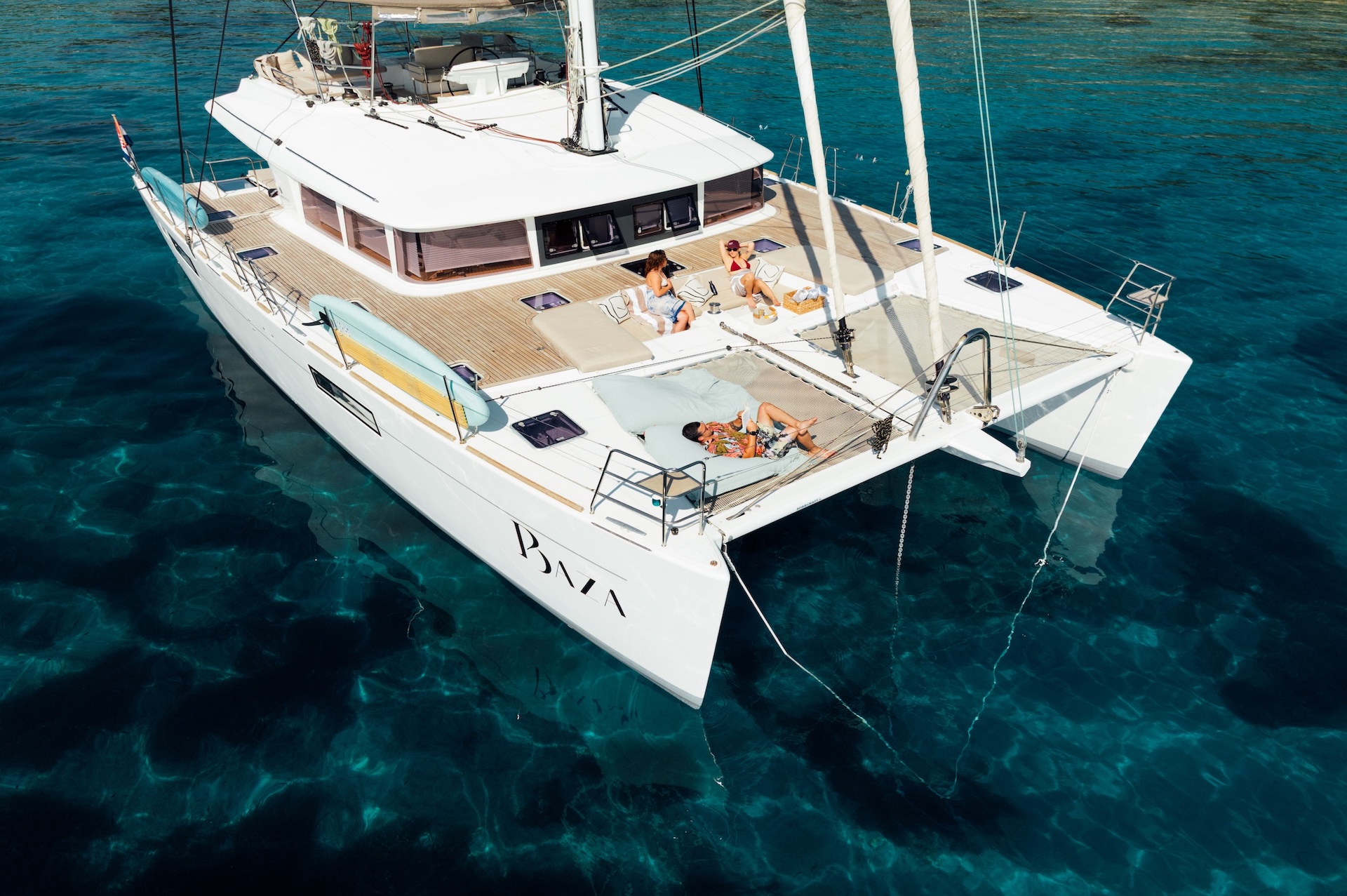 catamaran yacht charter baza anchor