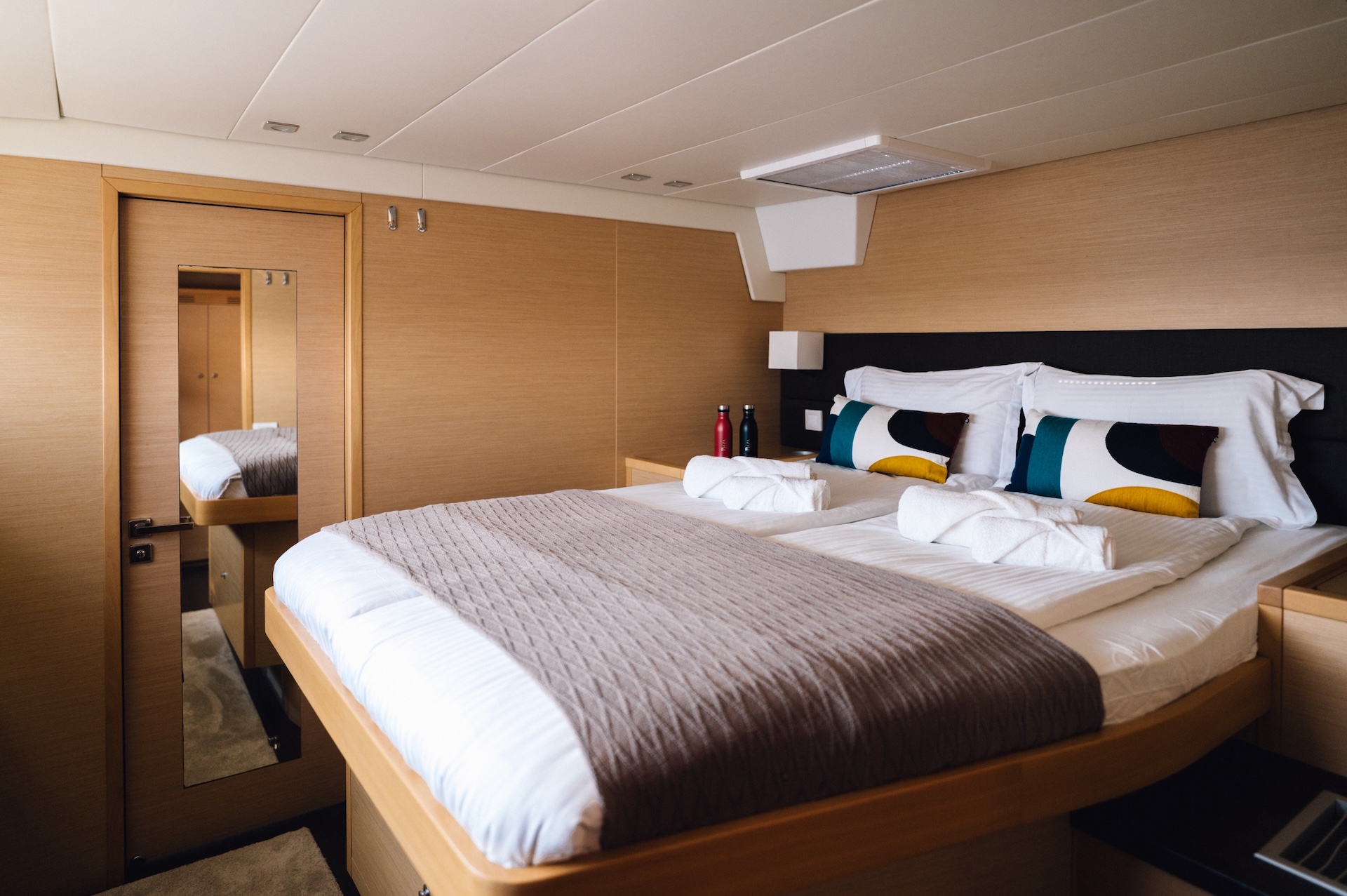 crewed catamaran yacht double cabin