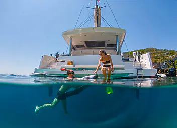 croatia yacht charter farben swim platform