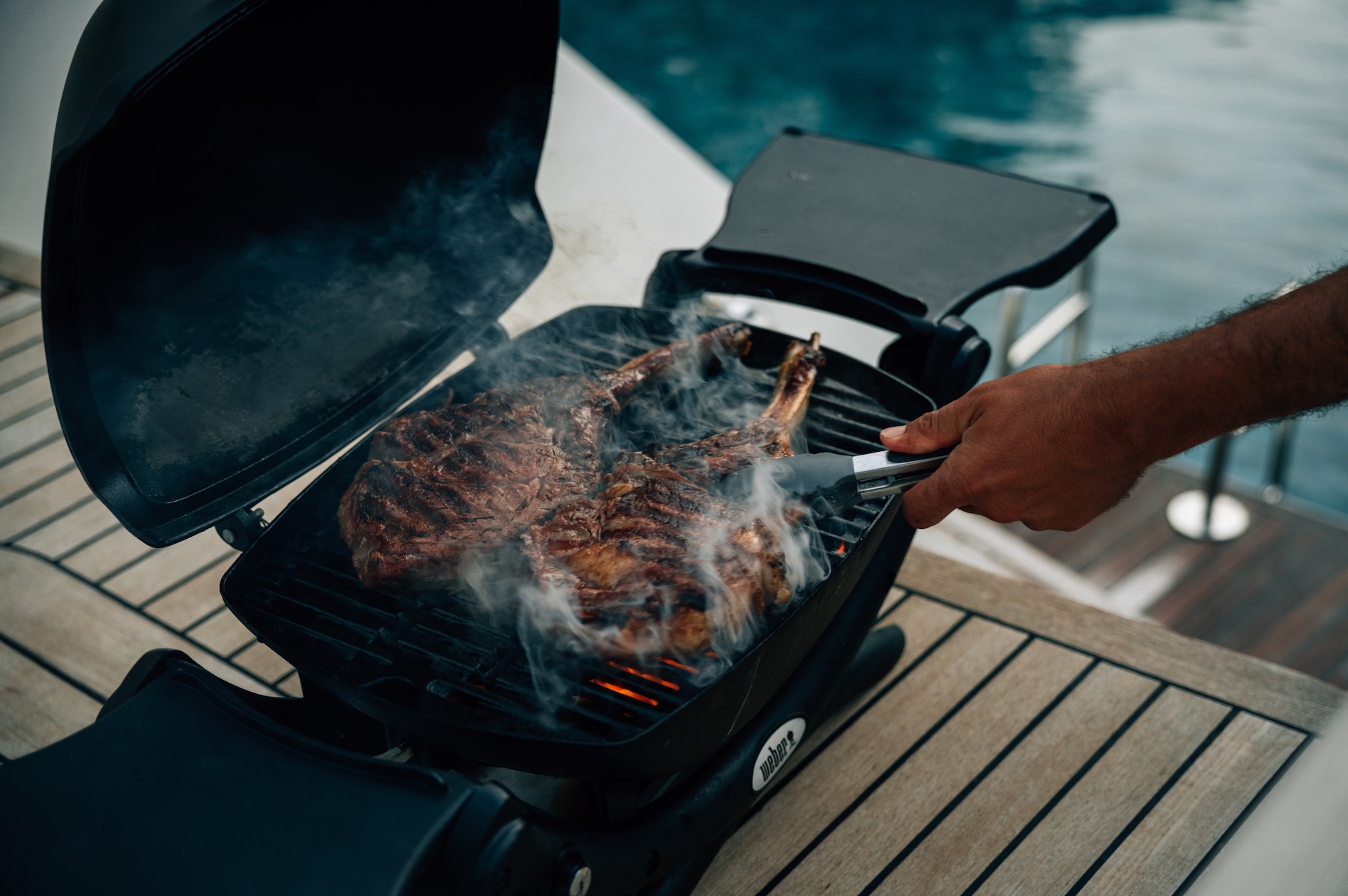 yacht charter baza deck bbq