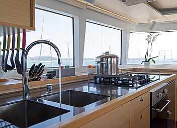 yacht charter cool breeze galley