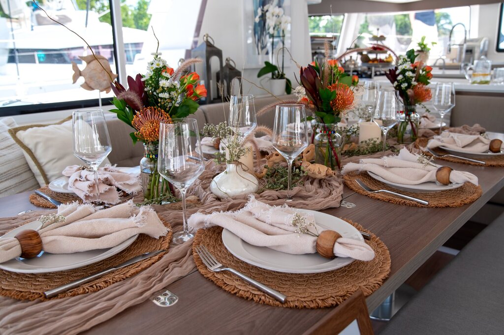 BVI Charter Show - Table setting