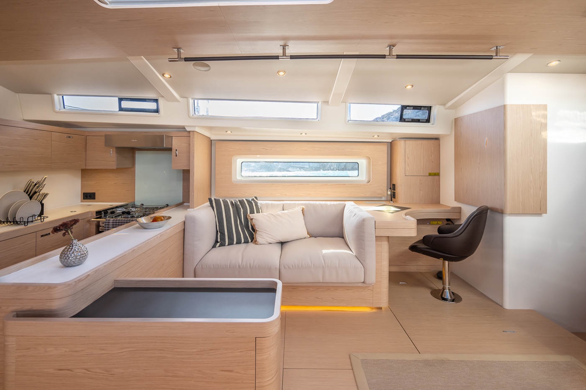 yacht charter interior